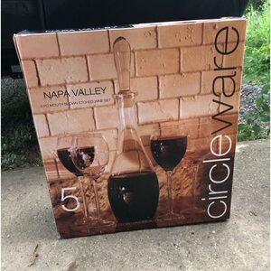 5 piece wine decanter
